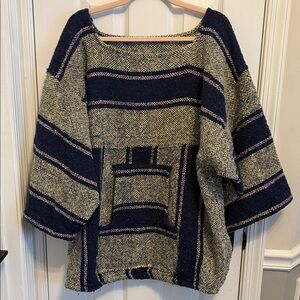 Baja Woven Square Neck Pullover OS